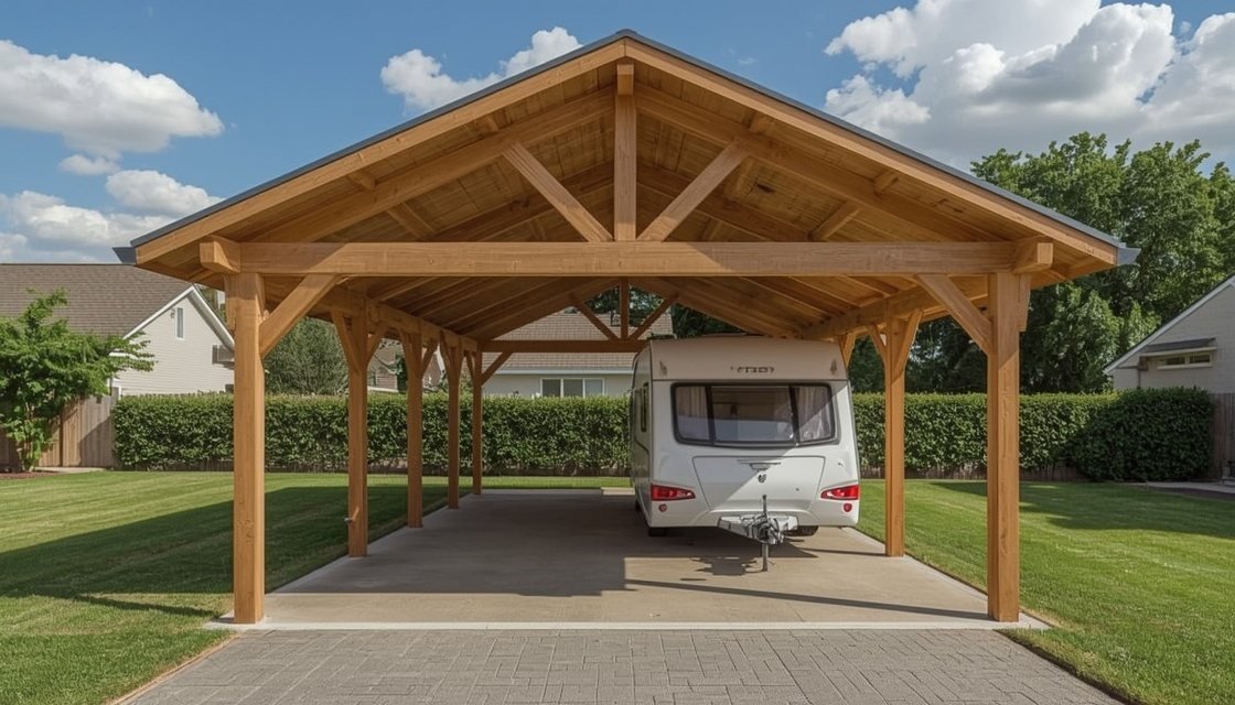 Carport für Wohnwagen: Größen und Preise im Überblick Carport für Wohnwagen: Größen und Preise im Überblick